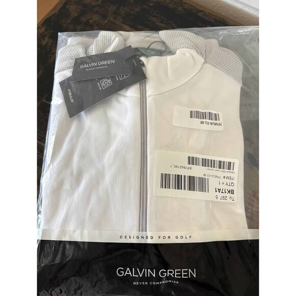 Galvin Green Dawson Mid Layer Insulated Golf Jacket- White- SZ S -NWT - Picture 4 of 6
